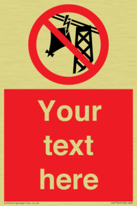 Custom prohibition do not fly kites near overhead electrical power lines